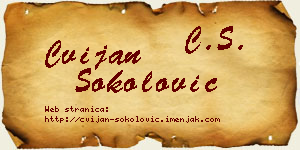 Cvijan Sokolović vizit kartica